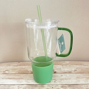 Target Bullseye 40 fl oz Large Glass Tumbler Green 🌸